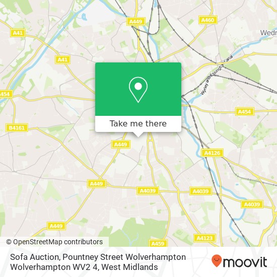 Sofa Auction, Pountney Street Wolverhampton Wolverhampton WV2 4 map