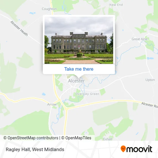 Ragley Hall map