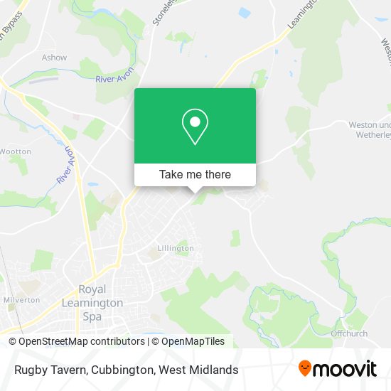 Rugby Tavern, Cubbington map