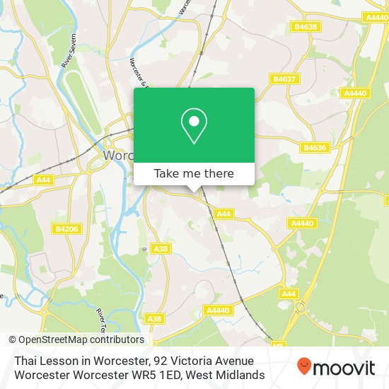 Thai Lesson in Worcester, 92 Victoria Avenue Worcester Worcester WR5 1ED map