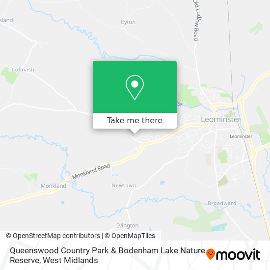 Queenswood Country Park & Bodenham Lake Nature Reserve map