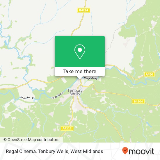 Regal Cinema, Tenbury Wells map