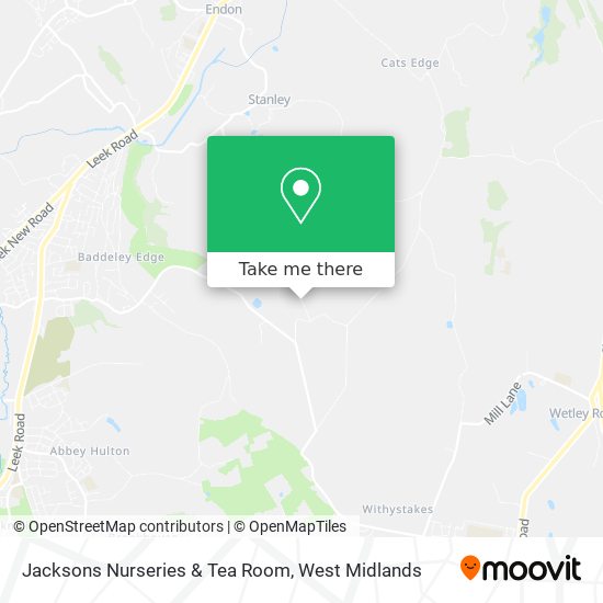 Jacksons Nurseries & Tea Room map