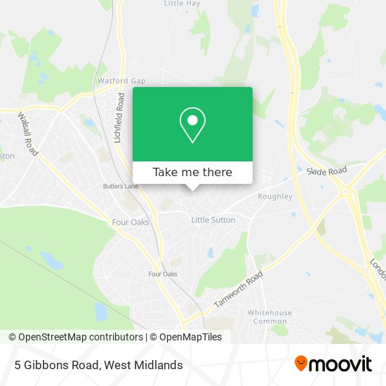 5 Gibbons Road map