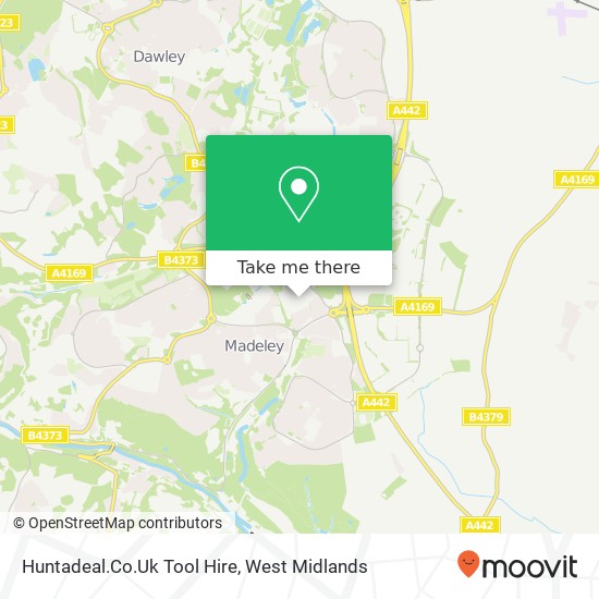 Huntadeal.Co.Uk Tool Hire map