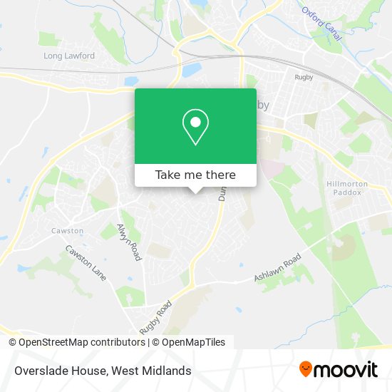 Overslade House map