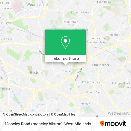 Moseley Road (moseley bilston) map