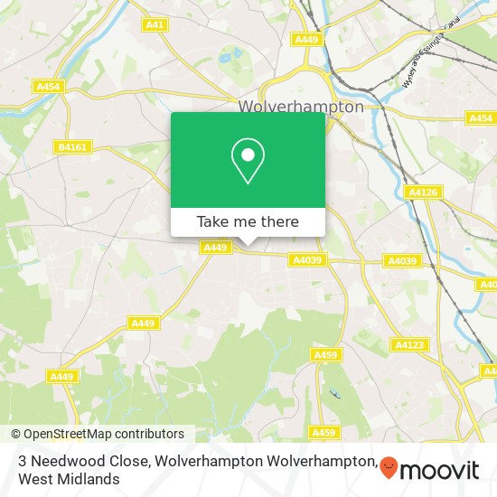 3 Needwood Close, Wolverhampton Wolverhampton map