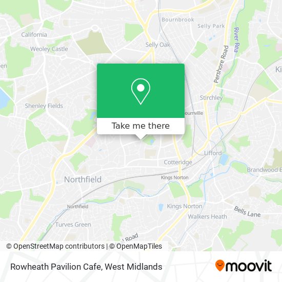 Rowheath Pavilion Cafe map
