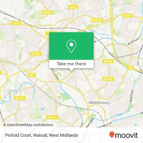 Pinfold Court, Walsall map