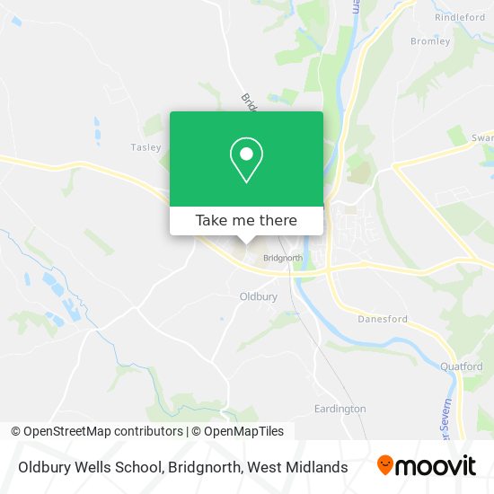 Oldbury Wells School, Bridgnorth map