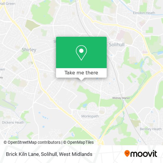 Brick Kiln Lane, Solihull map