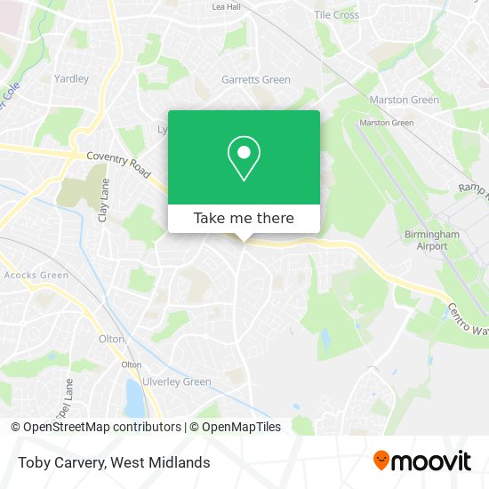 Toby Carvery map