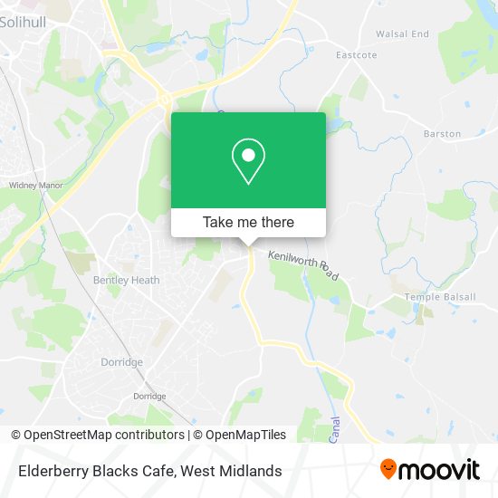 Elderberry Blacks Cafe map