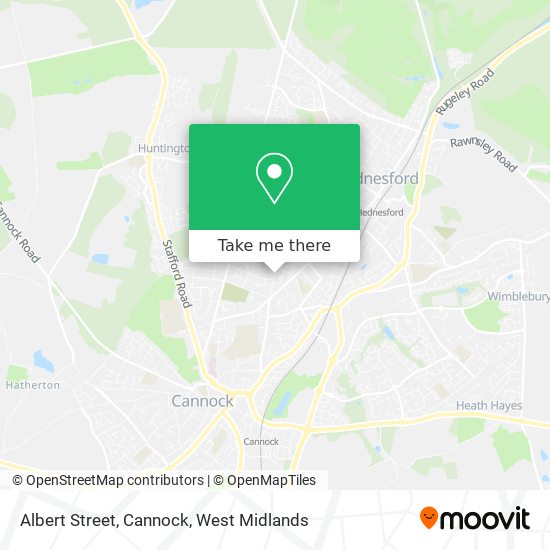 Albert Street, Cannock map
