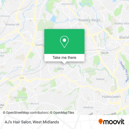 AJ's Hair Salon map