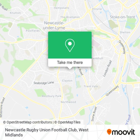 Newcastle Rugby Union Football Club map