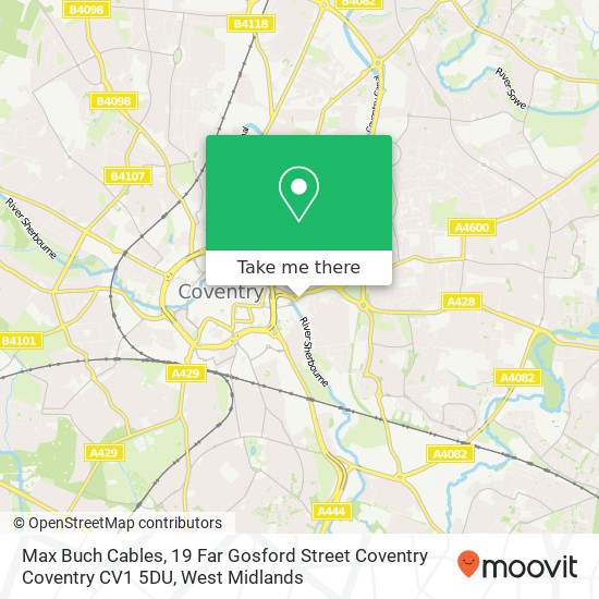 Max Buch Cables, 19 Far Gosford Street Coventry Coventry CV1 5DU map