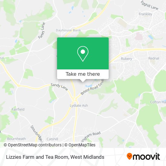 Lizzies Farm and Tea Room map