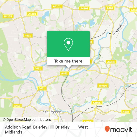Addison Road, Brierley Hill Brierley Hill map