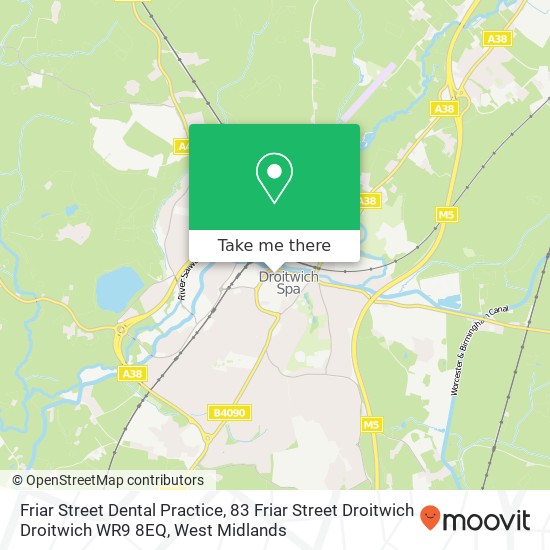 Friar Street Dental Practice, 83 Friar Street Droitwich Droitwich WR9 8EQ map