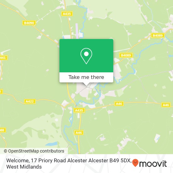 Welcome, 17 Priory Road Alcester Alcester B49 5DX map