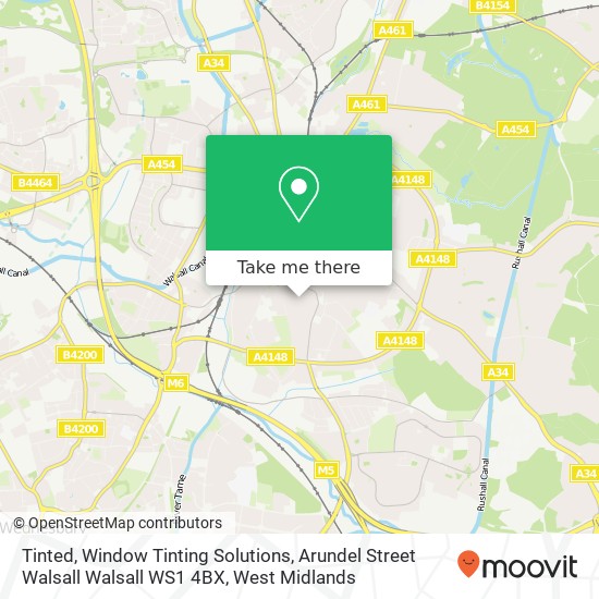 Tinted, Window Tinting Solutions, Arundel Street Walsall Walsall WS1 4BX map