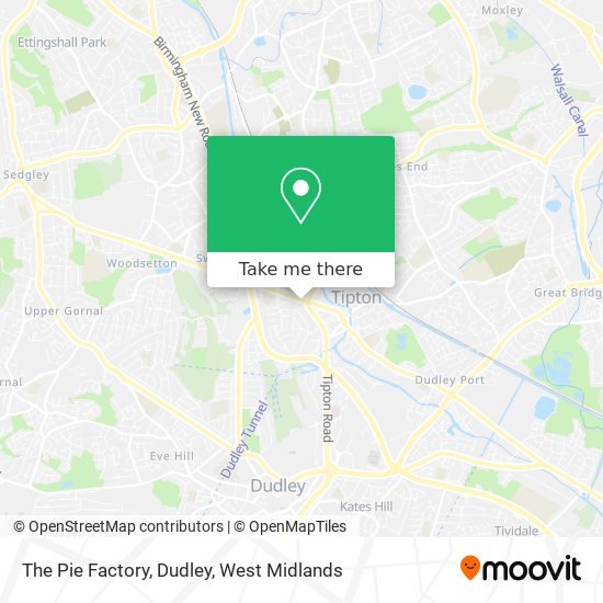 The Pie Factory, Dudley map