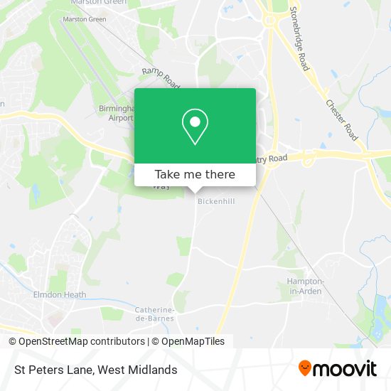 St Peters Lane map