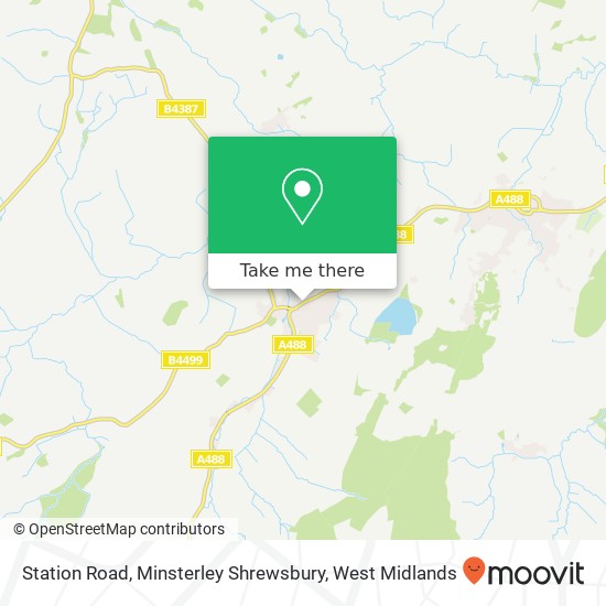 Station Road, Minsterley Shrewsbury map