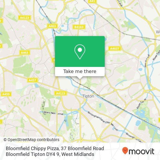 Bloomfield Chippy Pizza, 37 Bloomfield Road Bloomfield Tipton DY4 9 map
