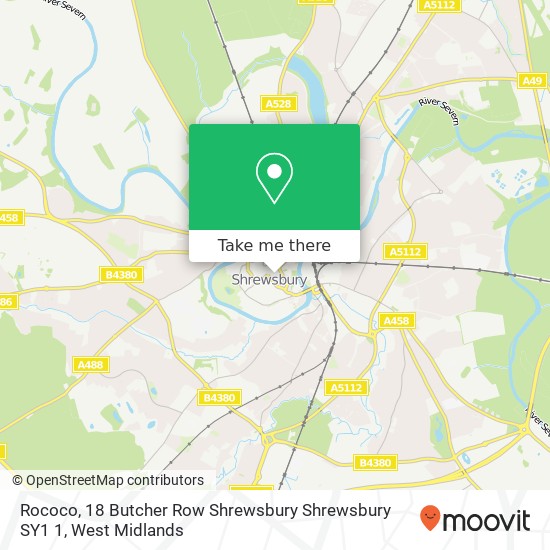 Rococo, 18 Butcher Row Shrewsbury Shrewsbury SY1 1 map