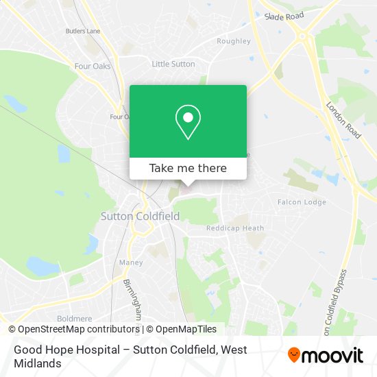Good Hope Hospital – Sutton Coldfield map