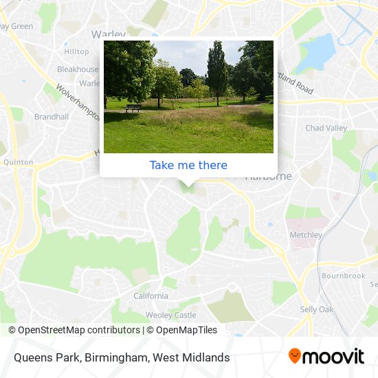 Queens Park, Birmingham map