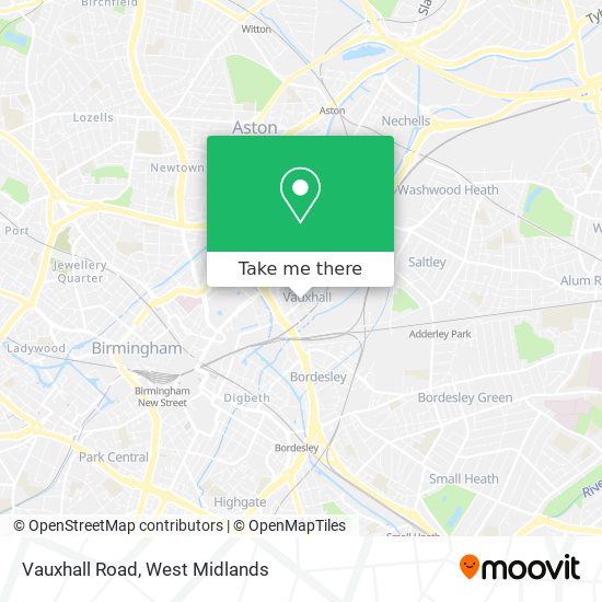 Vauxhall Road map