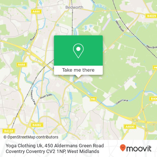 Yoga Clothing Uk, 450 Aldermans Green Road Coventry Coventry CV2 1NP map