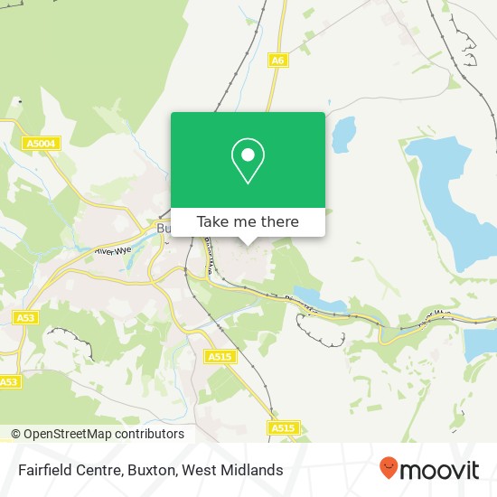 Fairfield Centre, Buxton map