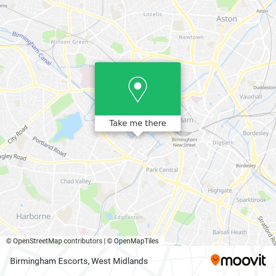 Birmingham Escorts map