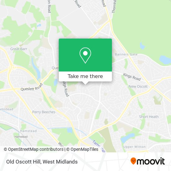 Old Oscott Hill map
