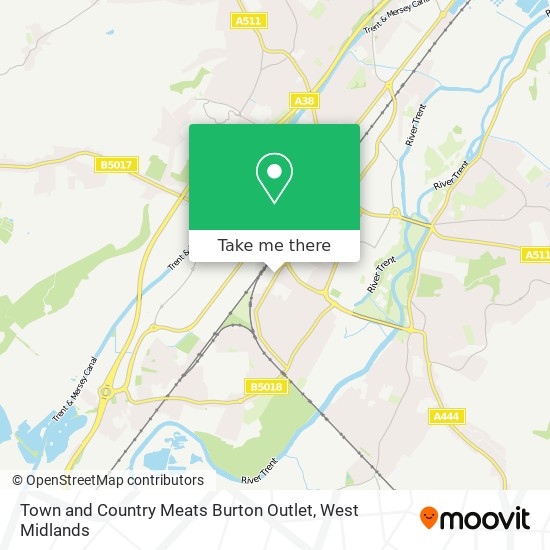 Town and Country Meats Burton Outlet map