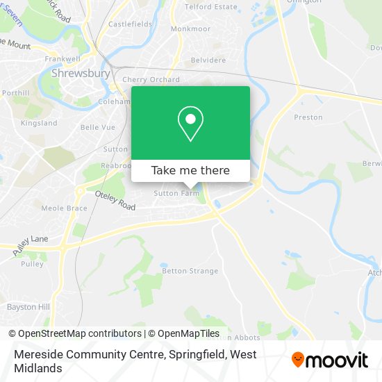 Mereside Community Centre, Springfield map