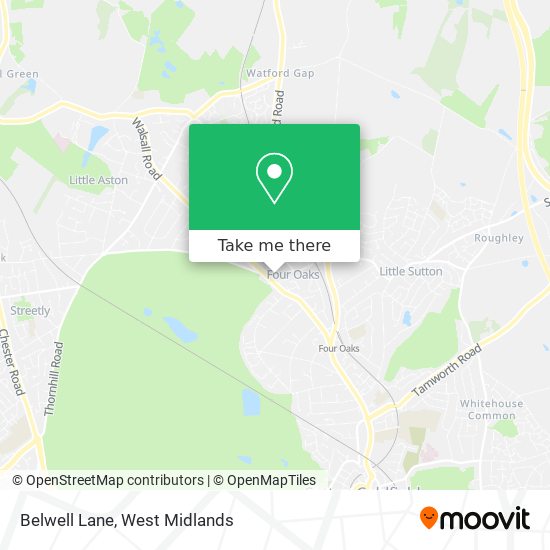 Belwell Lane map