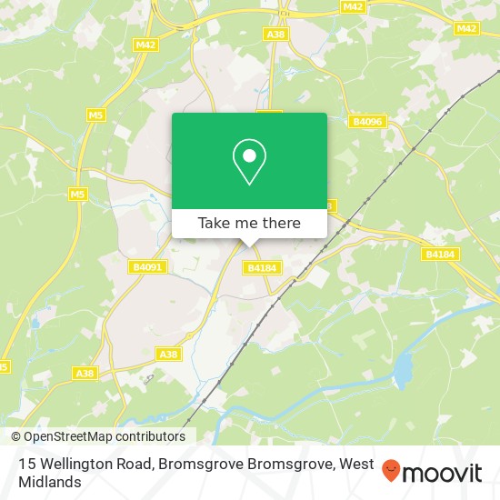 15 Wellington Road, Bromsgrove Bromsgrove map