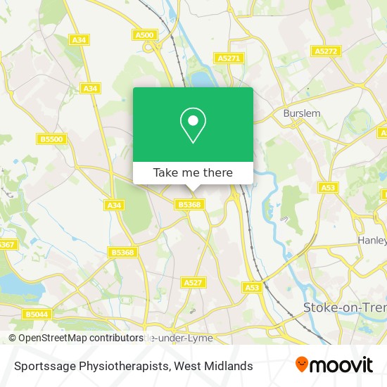 Sportssage Physiotherapists map