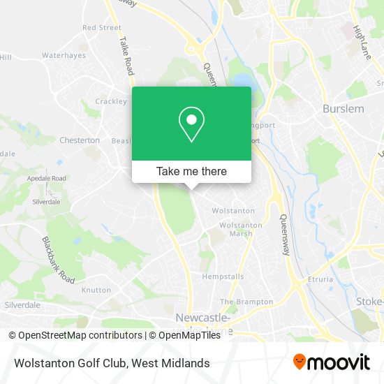 Wolstanton Golf Club map