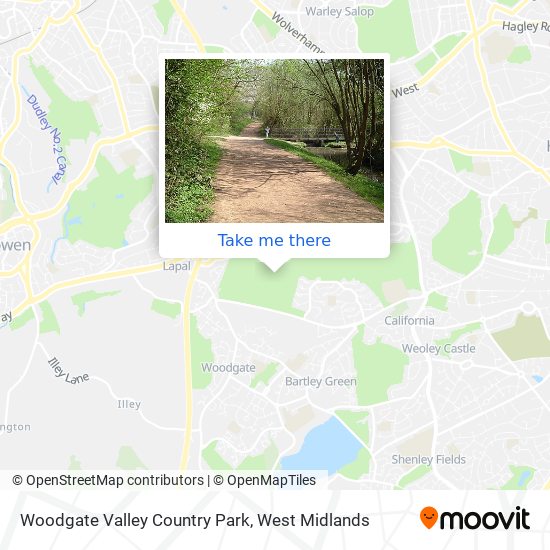 Woodgate Valley Country Park map