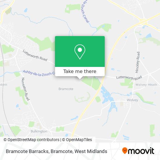 Bramcote Barracks, Bramcote map