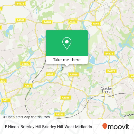F Hinds, Brierley Hill Brierley Hill map