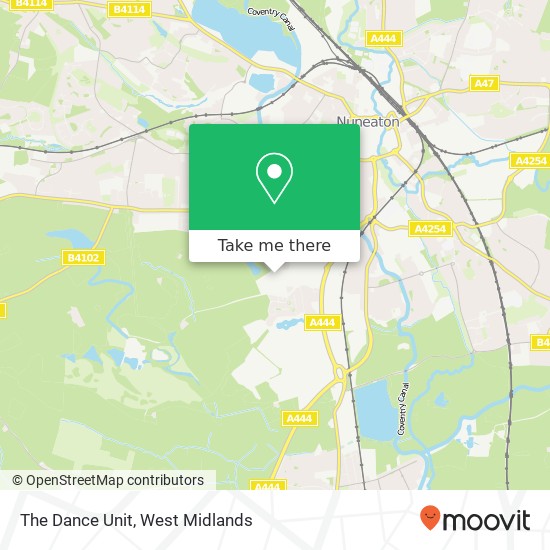 The Dance Unit, Hazell Way Nuneaton Nuneaton CV10 7 map