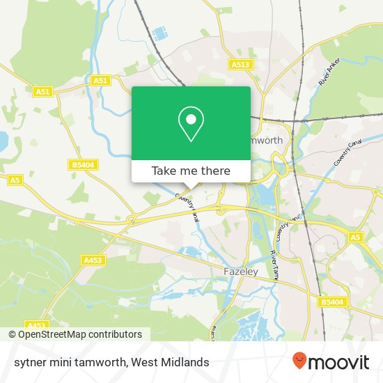 sytner mini tamworth map